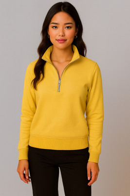 MACK JONNEY Full Sleeve Solid Women Sweatshirt