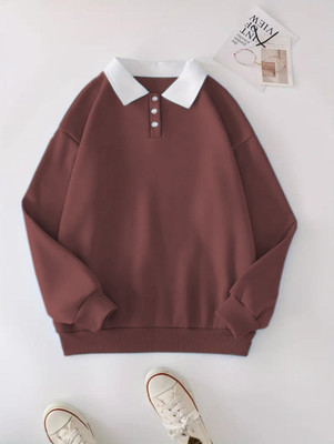 WAYIT FASHION Full Sleeve Solid Women Sweatshirt