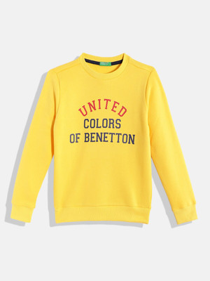 United Colors of Benetton Full Sleeve Printed Baby Boys Sweatshirt