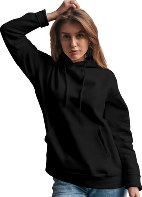 etsun Full Sleeve Solid Women Sweatshirt