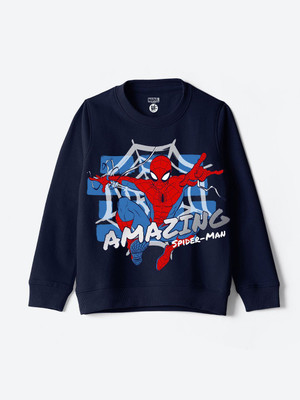 YK Marvel Full Sleeve Printed Boys Sweatshirt