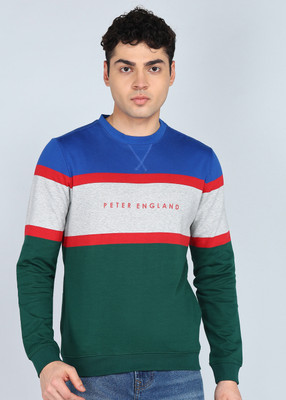 PETER ENGLAND Full Sleeve Solid Men Sweatshirt