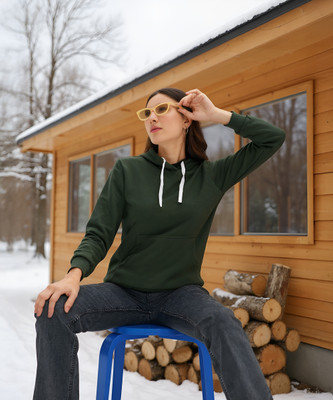 CAMPUS SUTRA Full Sleeve Solid Women Sweatshirt