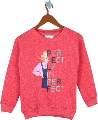 MONTE CARLO Full Sleeve Printed Girls Sweatshirt