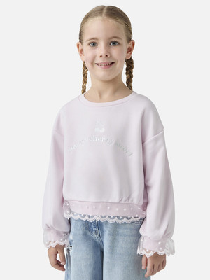 JUNIORS by Babyshop Full Sleeve Embroidered Baby Girls Sweatshirt