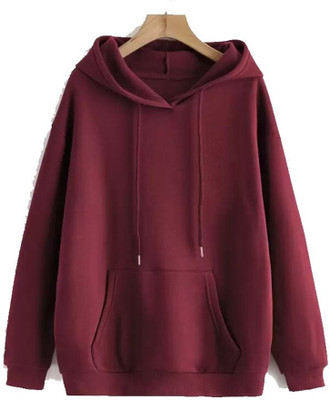 CLOUDTEN Full Sleeve Solid Women Sweatshirt