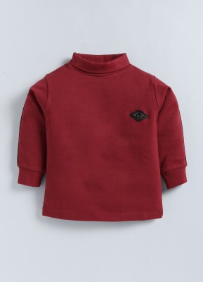 CUTOPIES Full Sleeve Solid Boys Sweatshirt