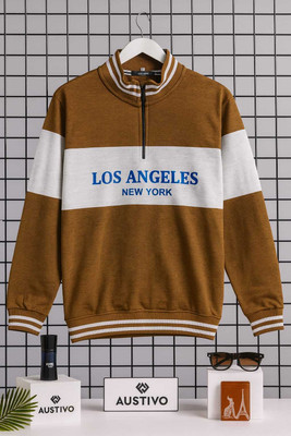 Austivo Full Sleeve Striped Men Sweatshirt