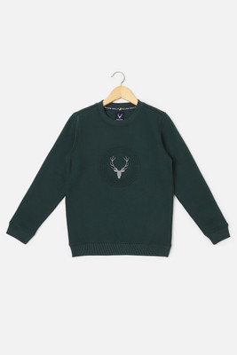 Allen Solly Full Sleeve Solid Boys Sweatshirt
