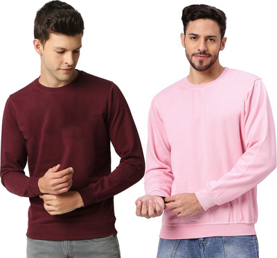 Datalact Full Sleeve Solid Men Sweatshirt
