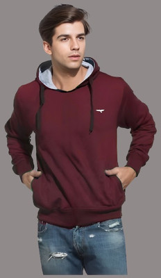 Reya Full Sleeve Solid Men Sweatshirt