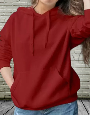 FARBOT Full Sleeve Solid Women Sweatshirt