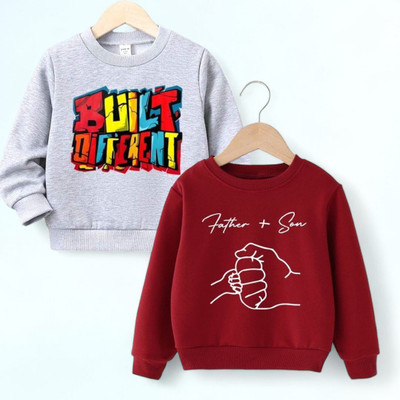 toystshirt Full Sleeve Printed Boys & Girls Sweatshirt