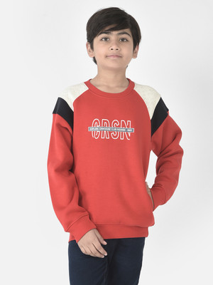 CRIMSOUNE CLUB Full Sleeve Printed Boys Sweatshirt