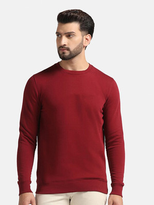 Tdoc Full Sleeve Solid Men Sweatshirt