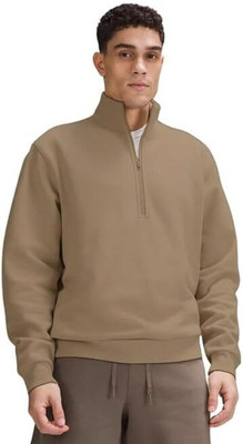 O3e Full Sleeve Solid Men Sweatshirt