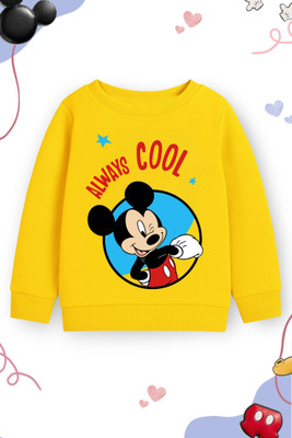 DISNEY BY MISS & CHIEF Full Sleeve Graphic Print Boys Sweatshirt