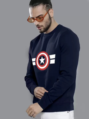 Leotude Full Sleeve Solid Men Sweatshirt