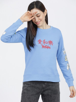 Tokyo Talkies Full Sleeve Printed Women Sweatshirt