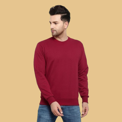 ZAKOD Full Sleeve Solid Men Sweatshirt