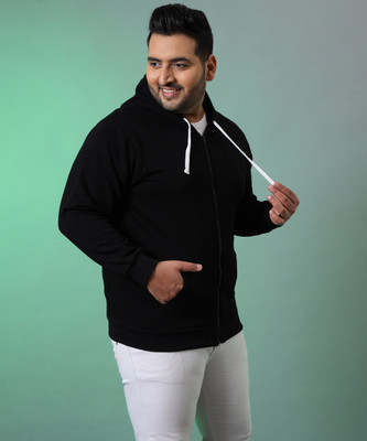 Instafab Plus Full Sleeve Solid Men Sweatshirt