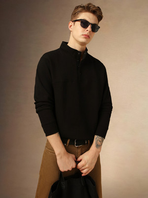 Dennis Lingo Full Sleeve Solid Men Sweatshirt