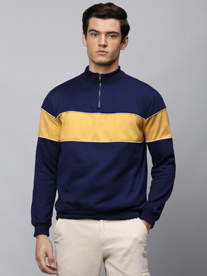 Dennis Lingo Full Sleeve Color Block Men Sweatshirt