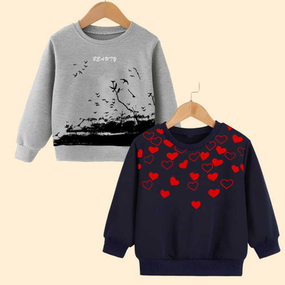 Mimmy Kids Full Sleeve Printed Boys & Girls Sweatshirt