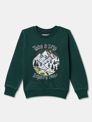 R&B Full Sleeve Graphic Print Boys Sweatshirt