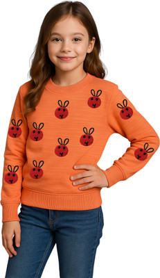HILLS & DALES Full Sleeve Printed Girls Sweatshirt