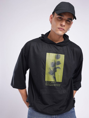 Glitchez Short Sleeve Printed Men Sweatshirt