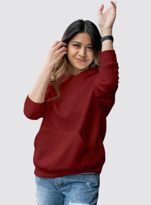 HouseOfCommon Full Sleeve Solid Women Sweatshirt