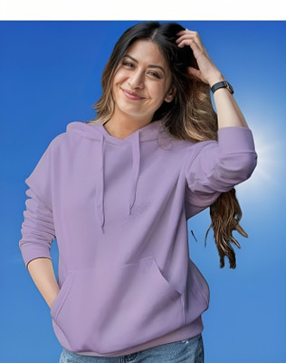 Sahuone Full Sleeve Solid Women Sweatshirt