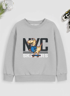 JONIMONI Full Sleeve Printed Boys Reversible Sweatshirt