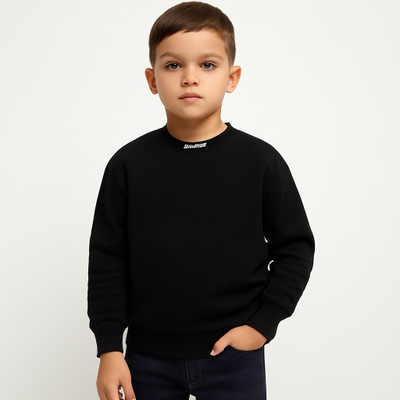 Chichi Full Sleeve Solid Boys & Girls Sweatshirt