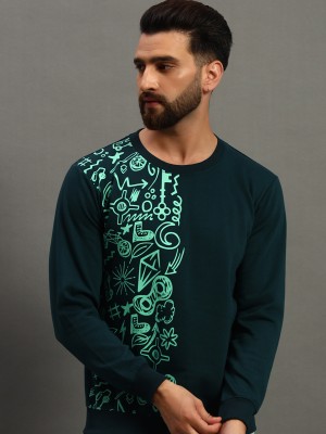 Hushbucks Full Sleeve Printed Men Sweatshirt