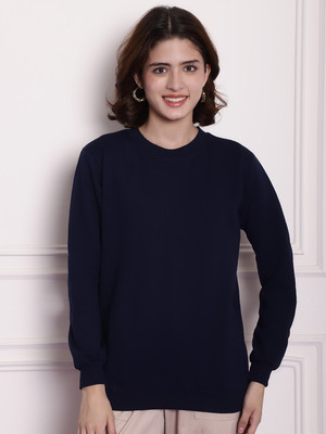 IMSA MODA Full Sleeve Solid Women Sweatshirt