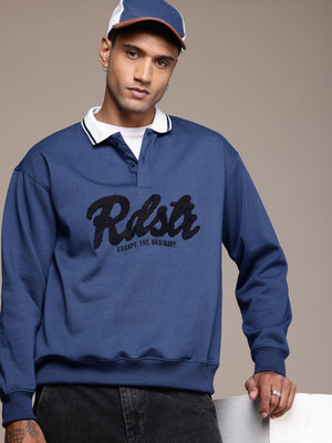 Roadster Full Sleeve Solid Men Sweatshirt