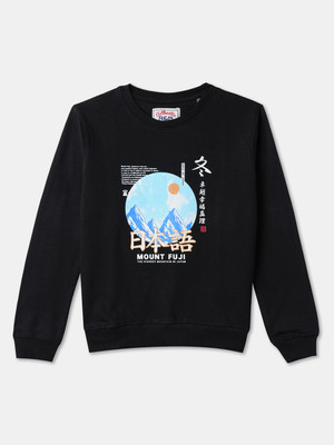 R&B Full Sleeve Geometric Print Boys Sweatshirt