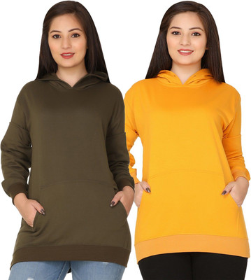 HouseOfCommon Full Sleeve Solid Women Sweatshirt