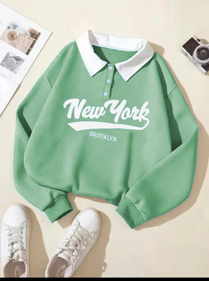 Faisalgarments Full Sleeve Solid Women Sweatshirt