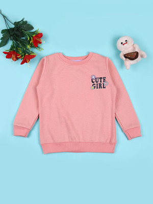 V-MART Full Sleeve Printed Girls Sweatshirt