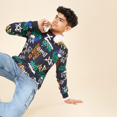 Coolsters by Pantaloons Full Sleeve Graphic Print Boys Sweatshirt