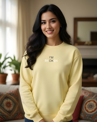 flyind Full Sleeve Printed Women Sweatshirt