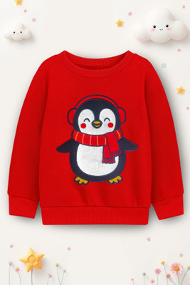 Trampoline Full Sleeve Embroidered Baby Boys & Baby Girls Sweatshirt