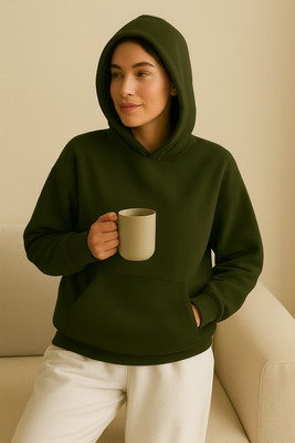 Rockwell Full Sleeve Solid Women Sweatshirt