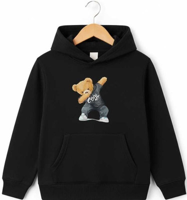 fashiobites Full Sleeve Self Design, Printed, Graphic Print Boys Sweatshirt