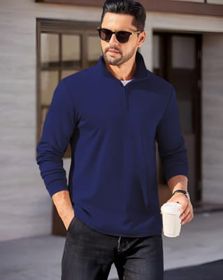 ENITOR Full Sleeve Solid Men Sweatshirt