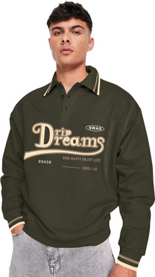 Jump Cuts Full Sleeve Printed Men Sweatshirt