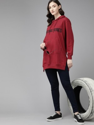 Roadster Full Sleeve Printed Women Sweatshirt